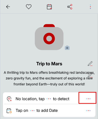 Capture memory location
