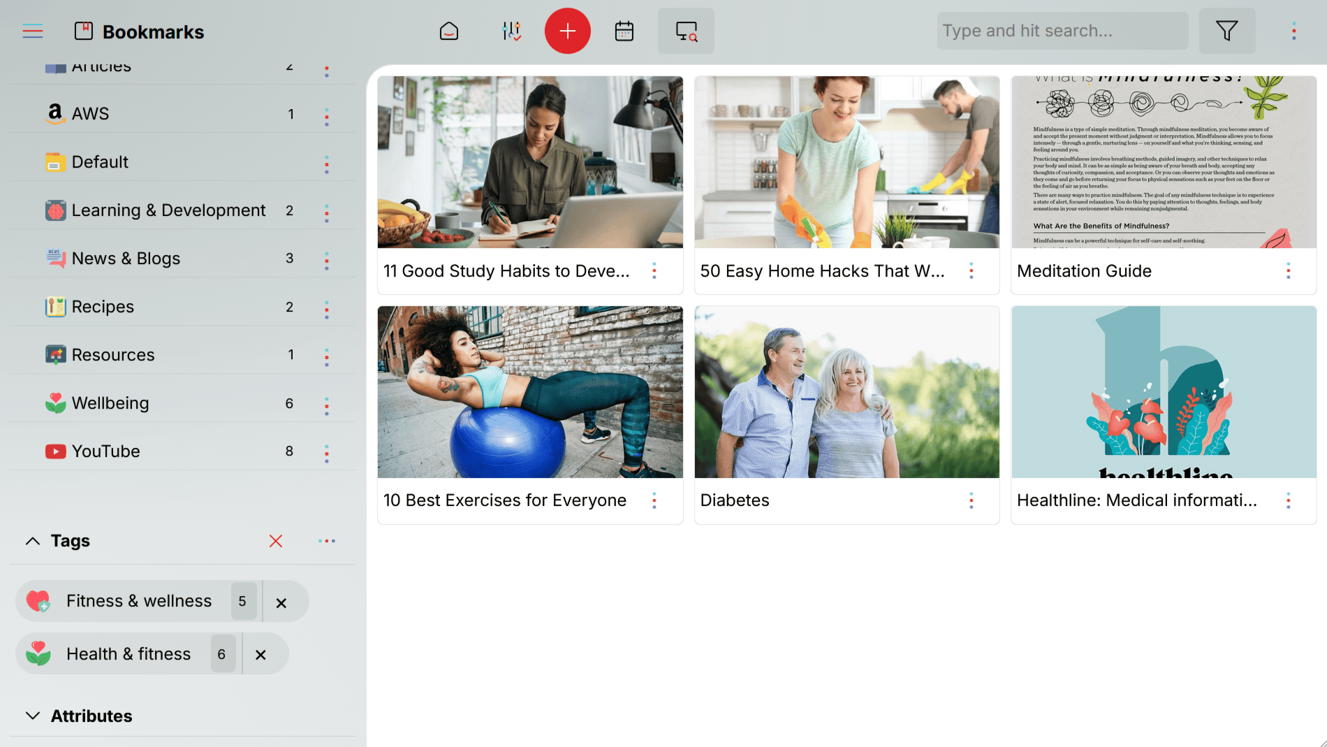 Oddapy Bookmarks — folders and tags